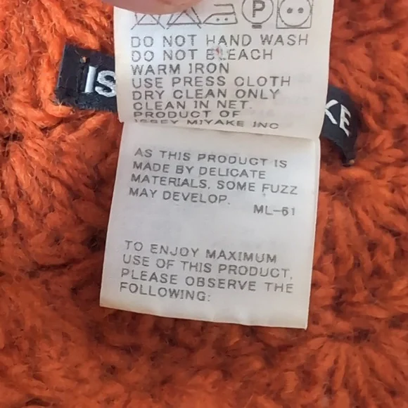 Issey Miyake Vintage Wool Crochet Knit Winter Hat - Picture 5 of 6